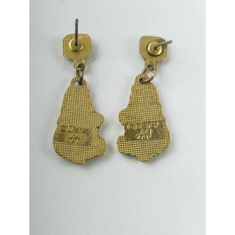 Vintage Winnie the Pooh Dangle Earrings Sitting Pooh w/Honey Pot Enamel Disney - Picture 10 of 14